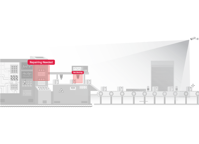 Machine vision detecting missing components