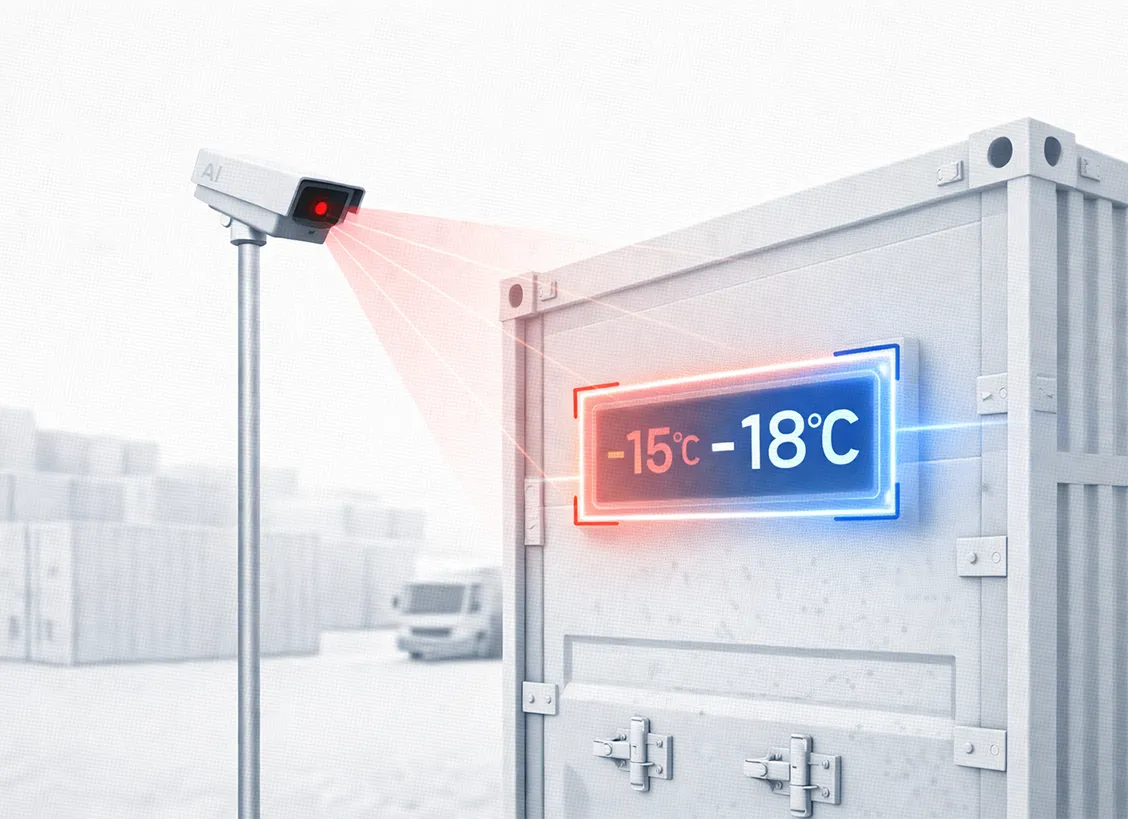 Real time reefer yard management dashboard with AI OCR tracking containers